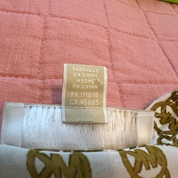 XL Michael Kors Sleeveless Button Down Tank Top with Ties - Picture 2 of 3